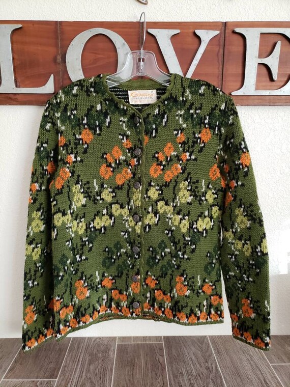Vintage Knit Cardigan Sweater by Catalina Jacquard