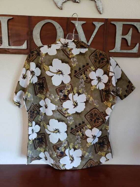Vintage Hawaiian Floral Blouse, Ten2one Brand Haw… - image 2