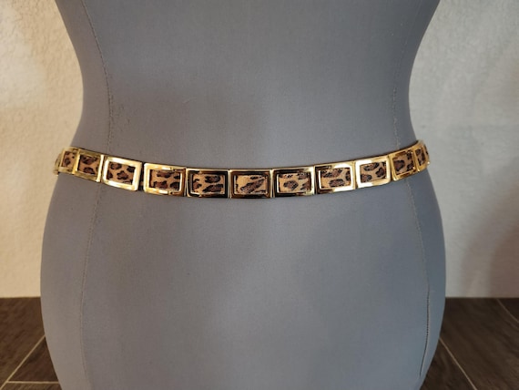Leopard Print and Chain Belt - Stretch |  Bill Bl… - image 3