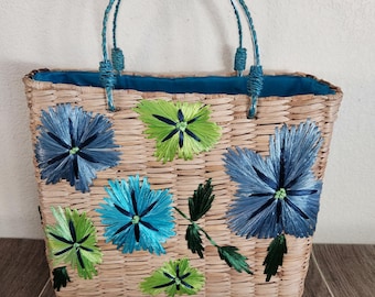 Vintage 1990's Woven Basket Toto Purse by Preview