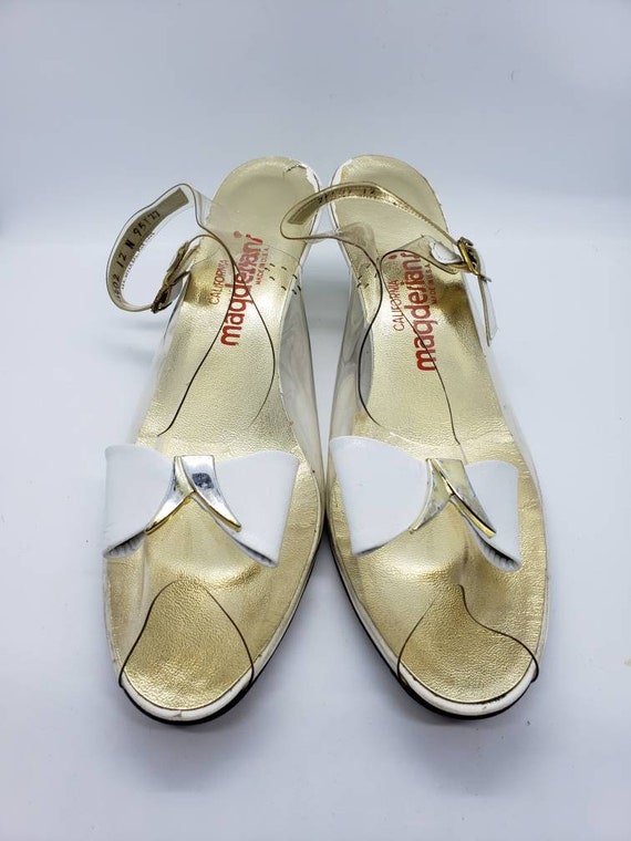 Vintage Clear Plastic and Leather Sandals by Magdesia… - Gem