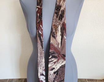 Vintage Italian Silk Necktie | Hand Made Mod Abstract Design Necktie