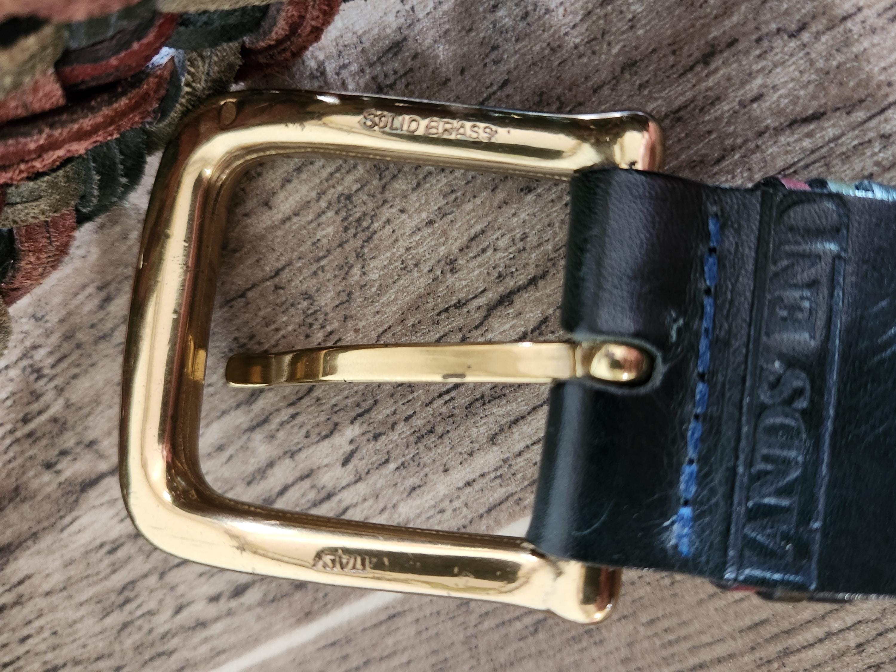 Vintage Braided Leather Belt | Multi Color Braided Belt  display picture 1