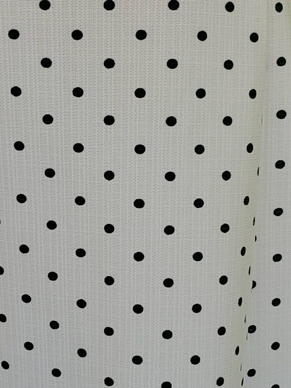 Vintage 1970's Polka Dot Sleeveless Wrap Dress, R… - image 7