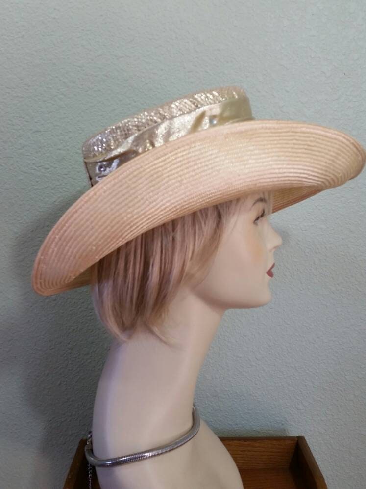 Vintage Woven Hat | Fancy Cowboy Hat, or Fancy Straw Hat  display picture 1