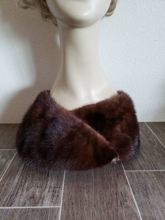 Vintage 1950's Mink Stole Collar, Coat Collar Mink
