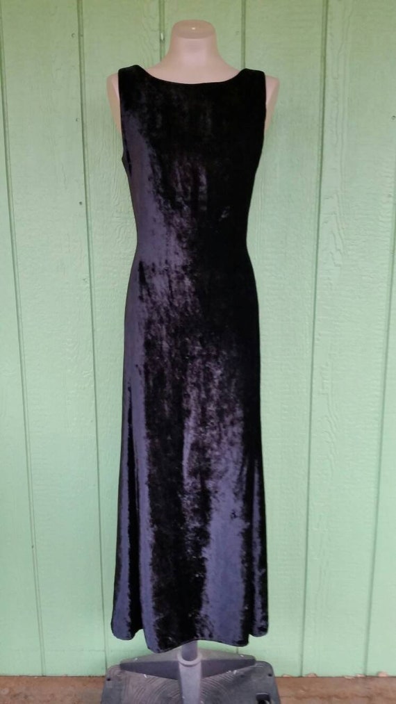 Vintage Velvet Evening Gown, Sexy Evening Gown, B… - image 3