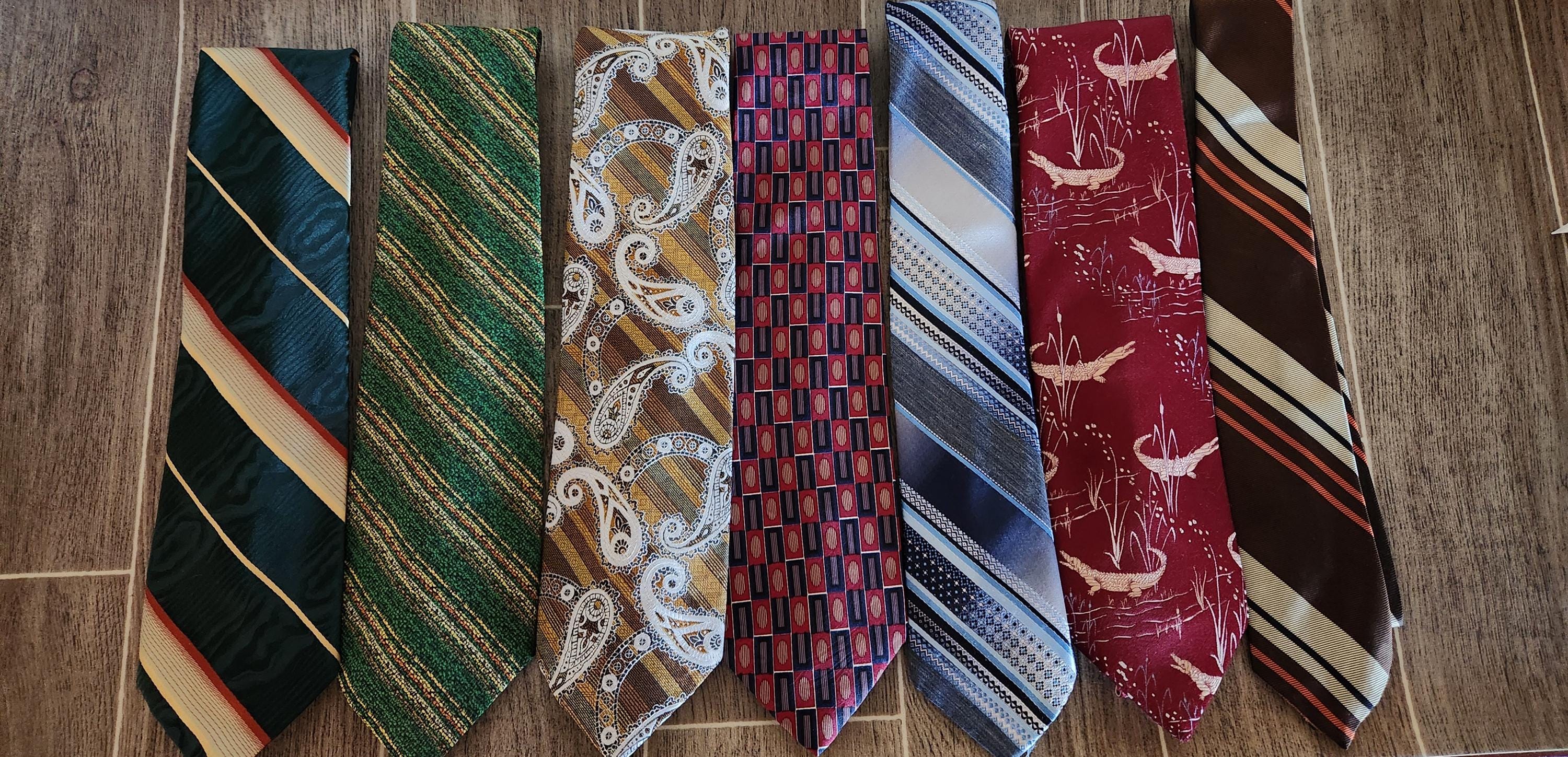 小物 50's style rockabilly striped tie Vintage 1940's / 50's MENS SWING ROCKABILLY Cravat NECK TIE