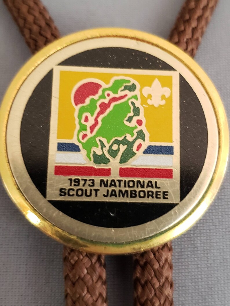 Jamboree Scout Bolo Tie Boy Scout Bolo Tie Vintage 1973 International Scout Jamboree Bolo Tie