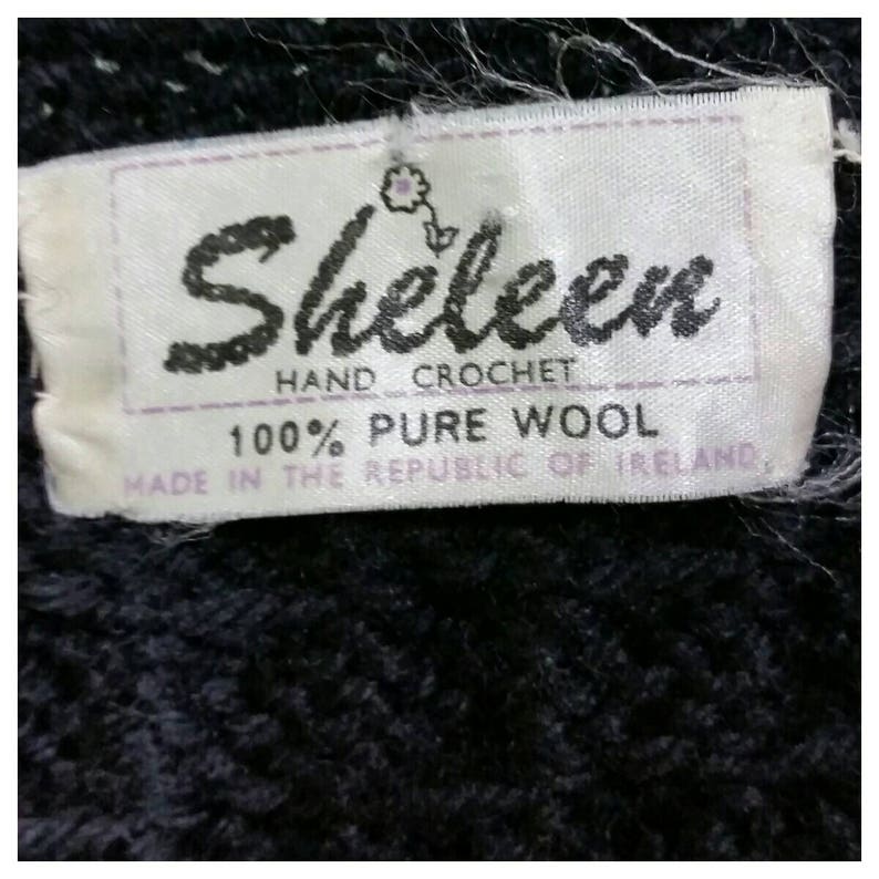 by Sheleen Vintage Crocheted Vest double breasted Crop Vest S