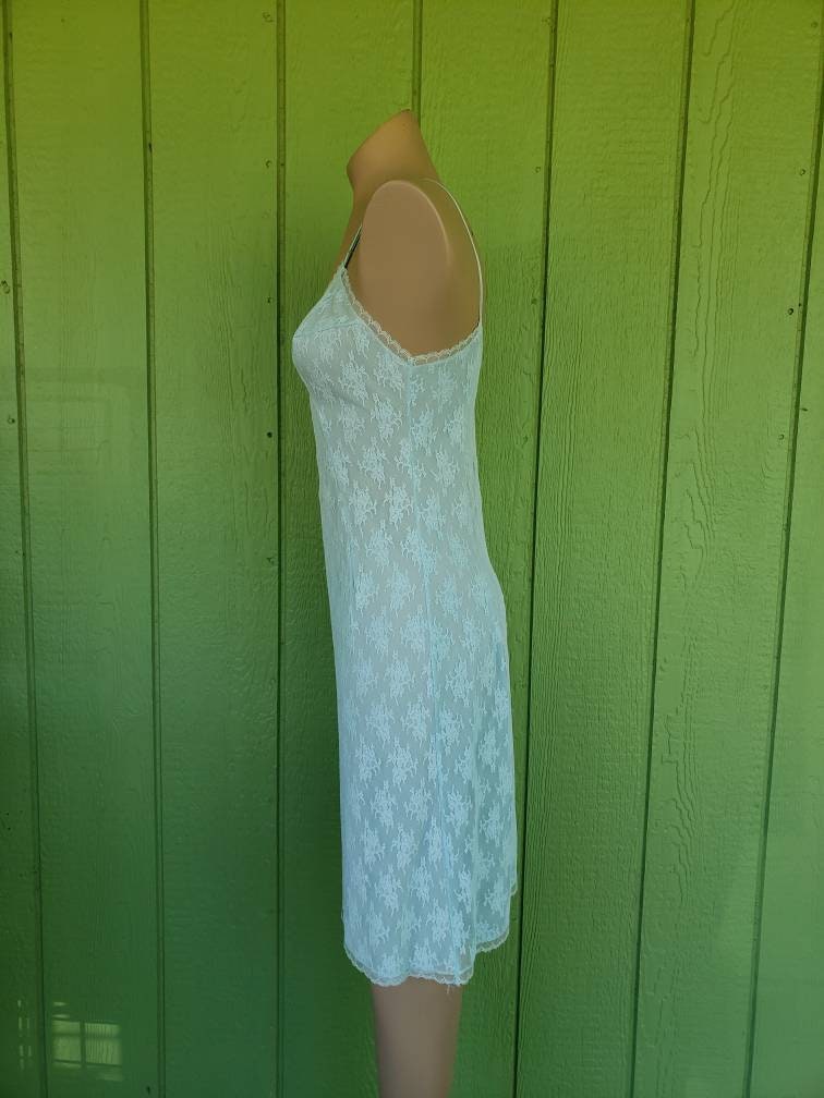 Vintage Baby Blue Lace Full Slip by Vanity Fair 32 Bust Lace Etsy