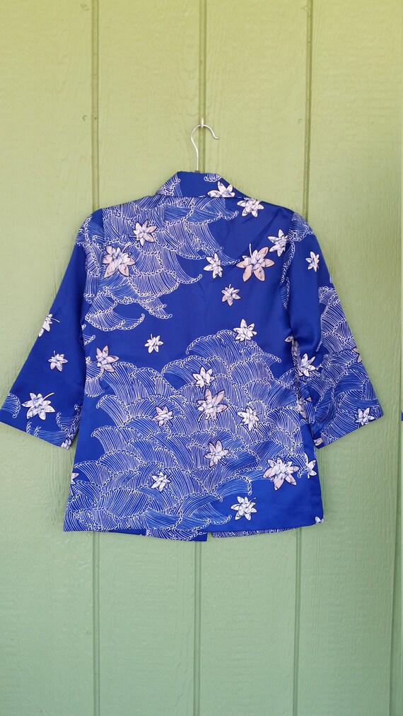 Vintage Hawaiian Blouse by Sidan Hawaii, Abstract… - image 2