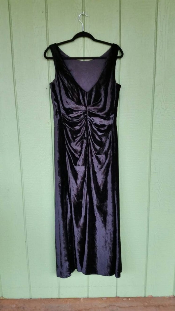 Vintage Velvet Evening Gown, Sexy Evening Gown, B… - image 2