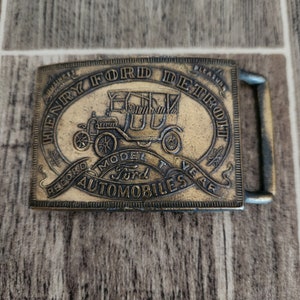 Belt Buckle | Henry Ford Automobile | Model T Ford | Record Year