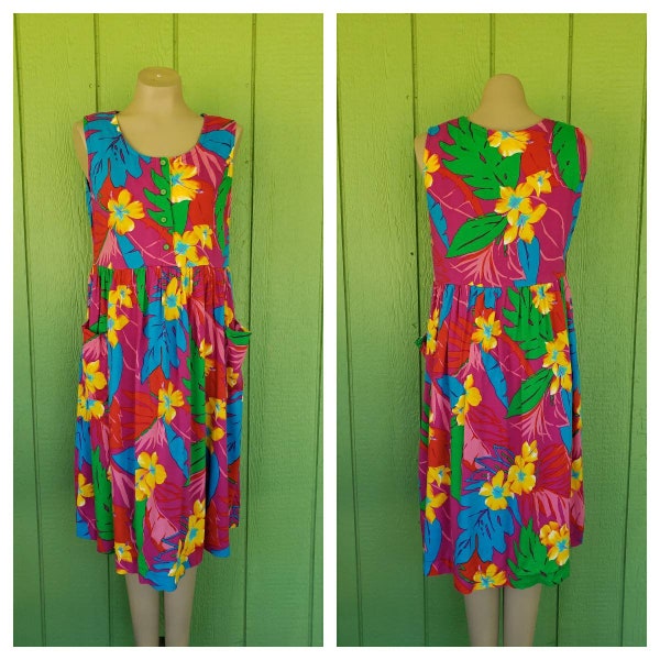 Hawaiian Print Jumper Etsy