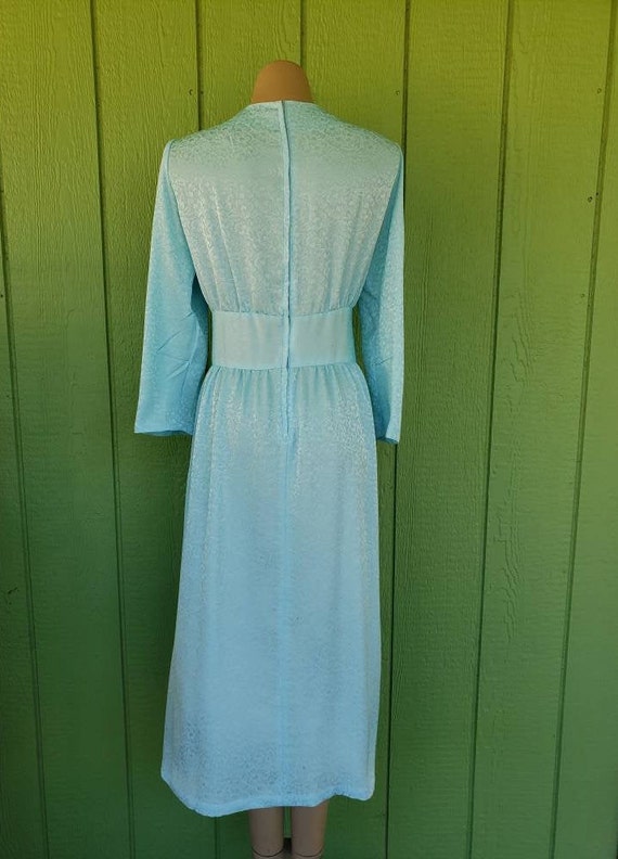 Vintage 1970's Empire Waist Day Dress | Pale Flor… - image 5