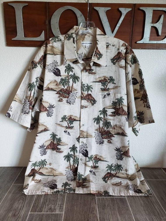 Vintage Pierre Cardin Hawaiian Tropical Shirt, Alo