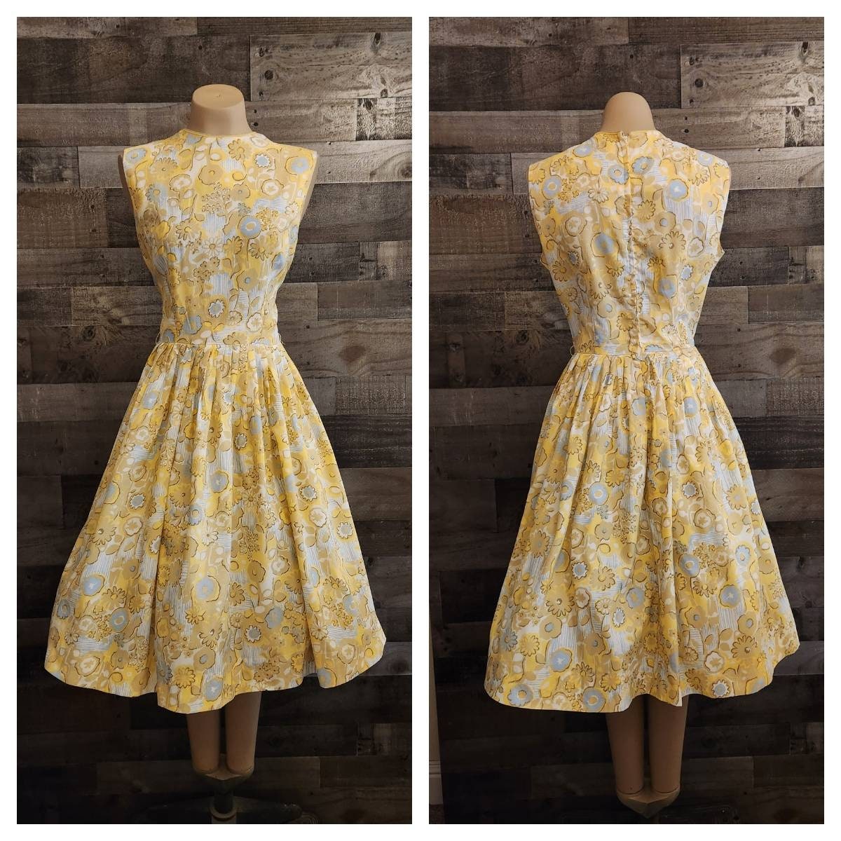 Aanzetten Fabriek Interpersoonlijk 1950's Dress by Stacy Ames Sleeveless Floral Fitted - Etsy België