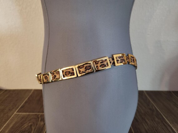 Leopard Print and Chain Belt - Stretch |  Bill Bl… - image 2