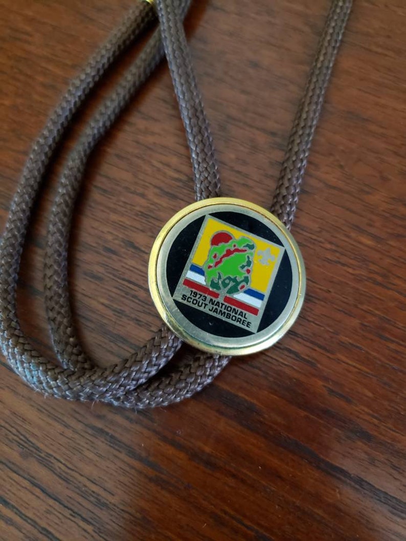 Jamboree Scout Bolo Tie Boy Scout Bolo Tie Vintage 1973 International Scout Jamboree Bolo Tie
