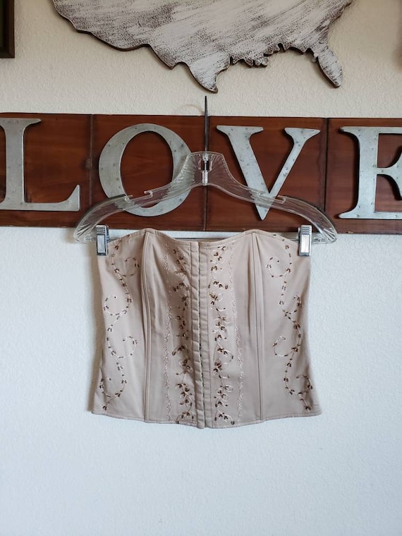 Vintage Bustier Top By Forever 21 | Beige Bustier