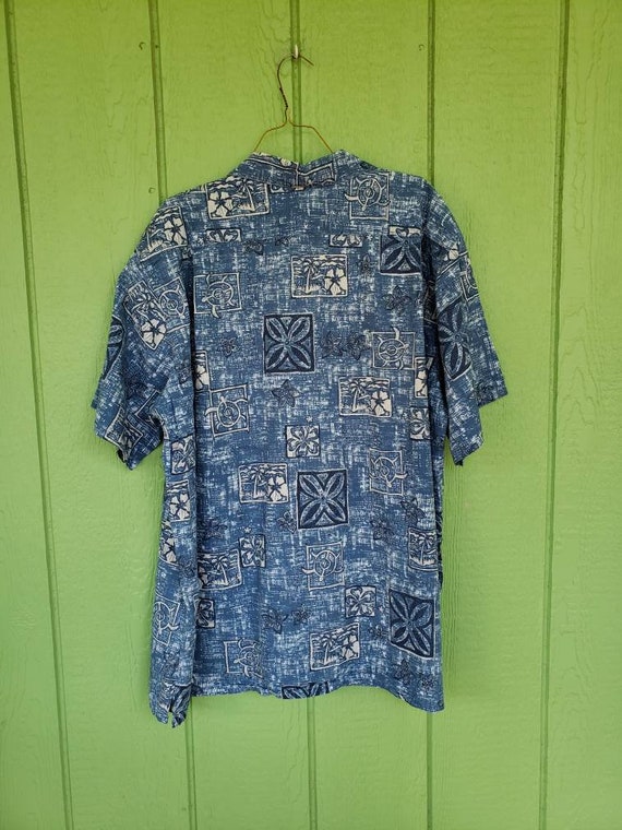 Men's Hawaiian Shirt by Go Barefoot, Tropical Pri… - image 2