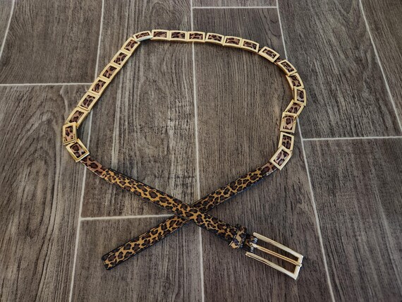 Leopard Print and Chain Belt - Stretch |  Bill Bl… - image 7