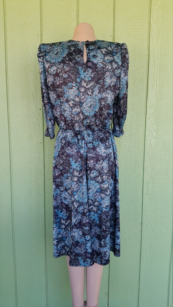 Vintage Floral Dress by Tabby of California, 3/4 … - image 3