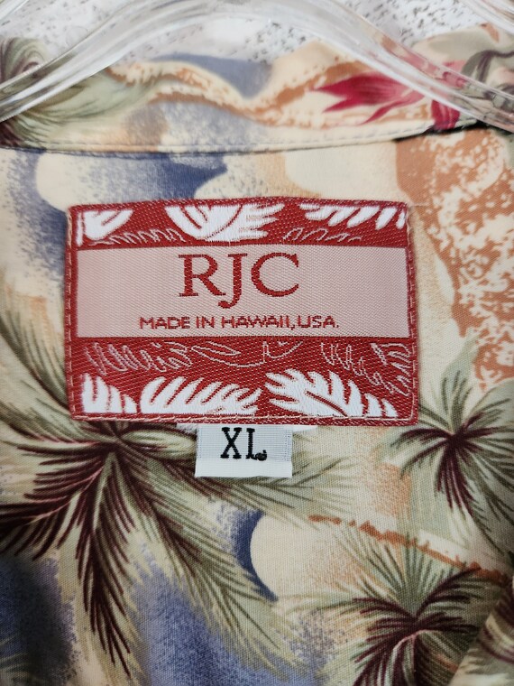 Vintage Men's Hawaiian Shirt by RJC XL | Tropical… - image 4