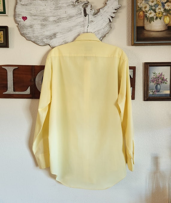 Vintage Yellow Men's Long Sleeve Shirt by Campus … - image 3