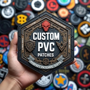 Crea le tue toppe personalizzate in PVC morbido per equipaggiamento tattico, toppe in gomma 2D/3D, da cucire/applicare con il ferro da stiro, con retro in velcro, toppe motivazionali.