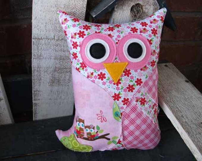 Hayley Pottery Barn Baby Bedding Shabby Owl Pillow plush / Etsy