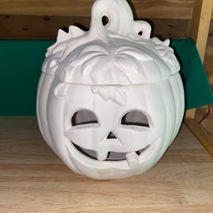 Jack o’ lantern ceramic bisque