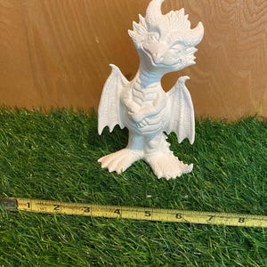 Dragón de pie listo para pintar cerámica