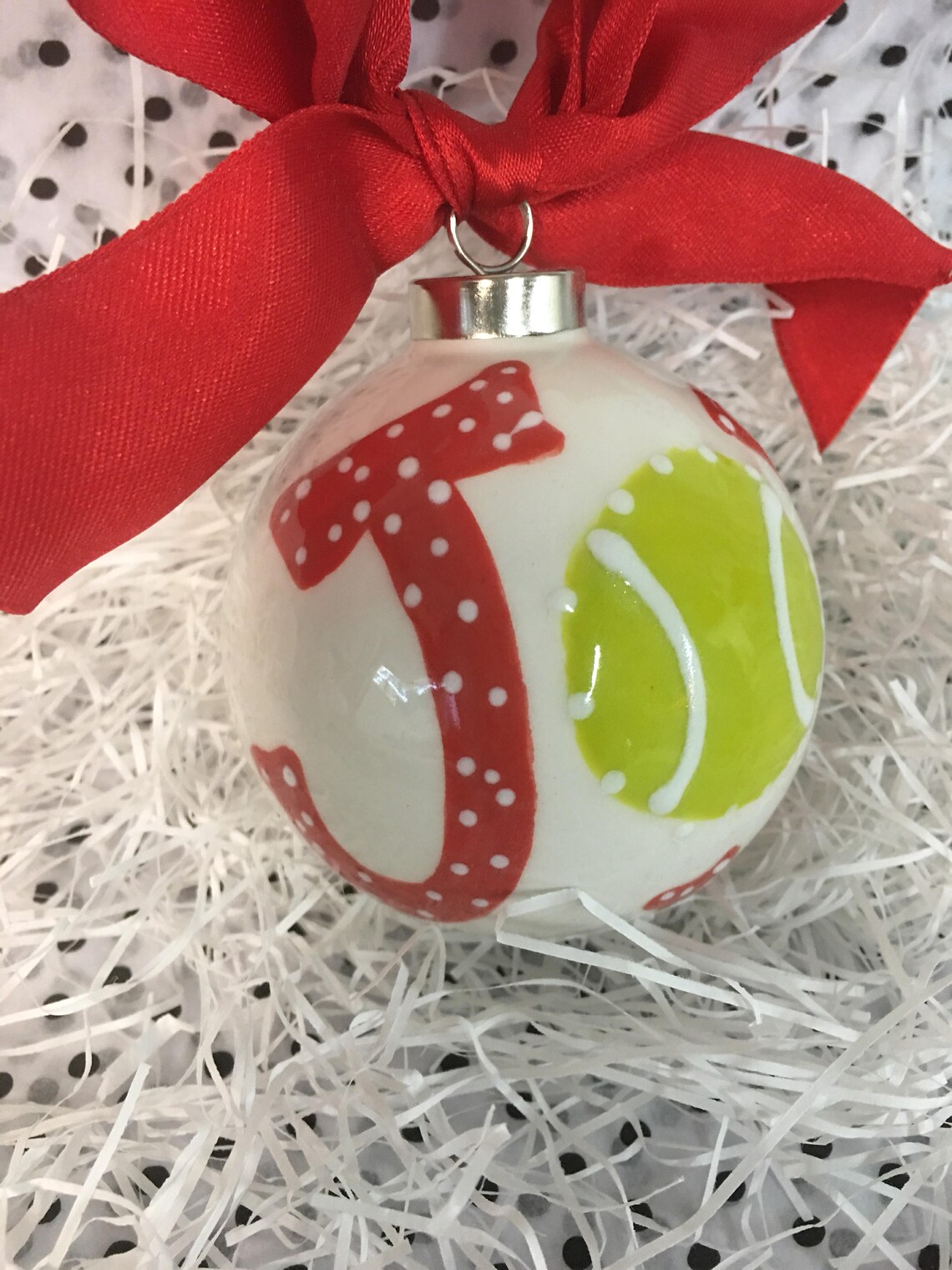 Tennis Ornament Etsy