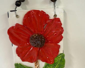 Ceramic Flower Wall Art