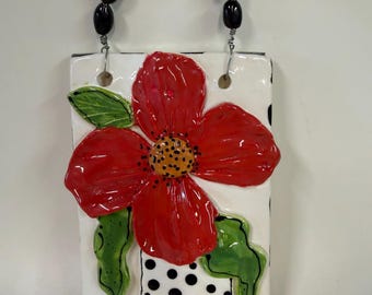 Ceramic Flower Wall Art