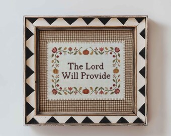 The Lord Will Provide: Christian Scripture Printable, Fall Farmhouse Living Room Bible Verse