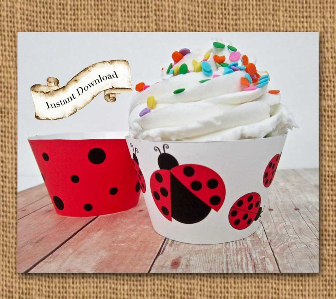 Ladybug Party Favor Tags Instant Download DIY Printable - Etsy
