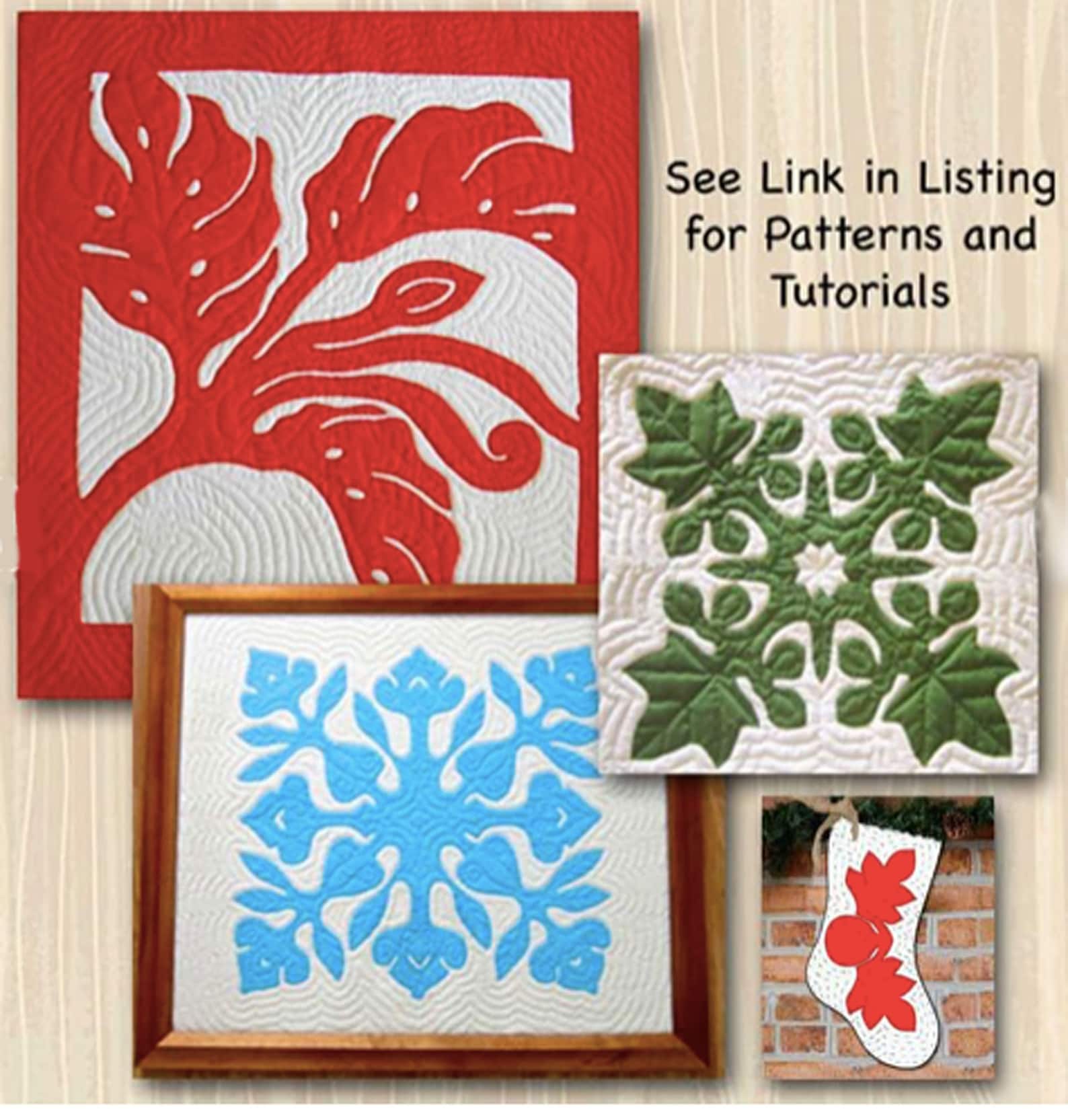 Hawaiian Pineapple Quilt Pattern & Tutorial, PDF Instant Download, Step