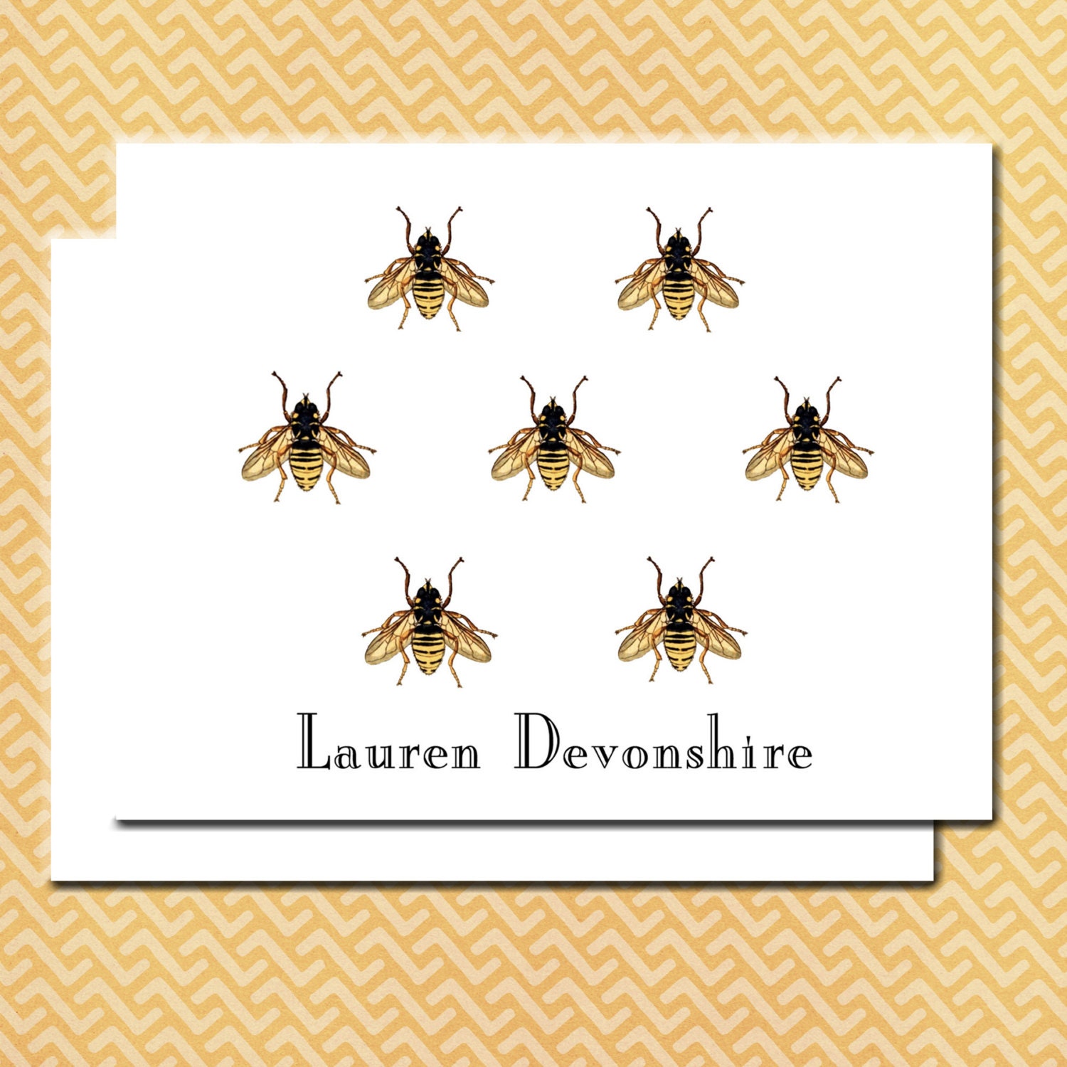 Bee Notes Cards Custom Personalized Cards Honey Bees Made - Etsy