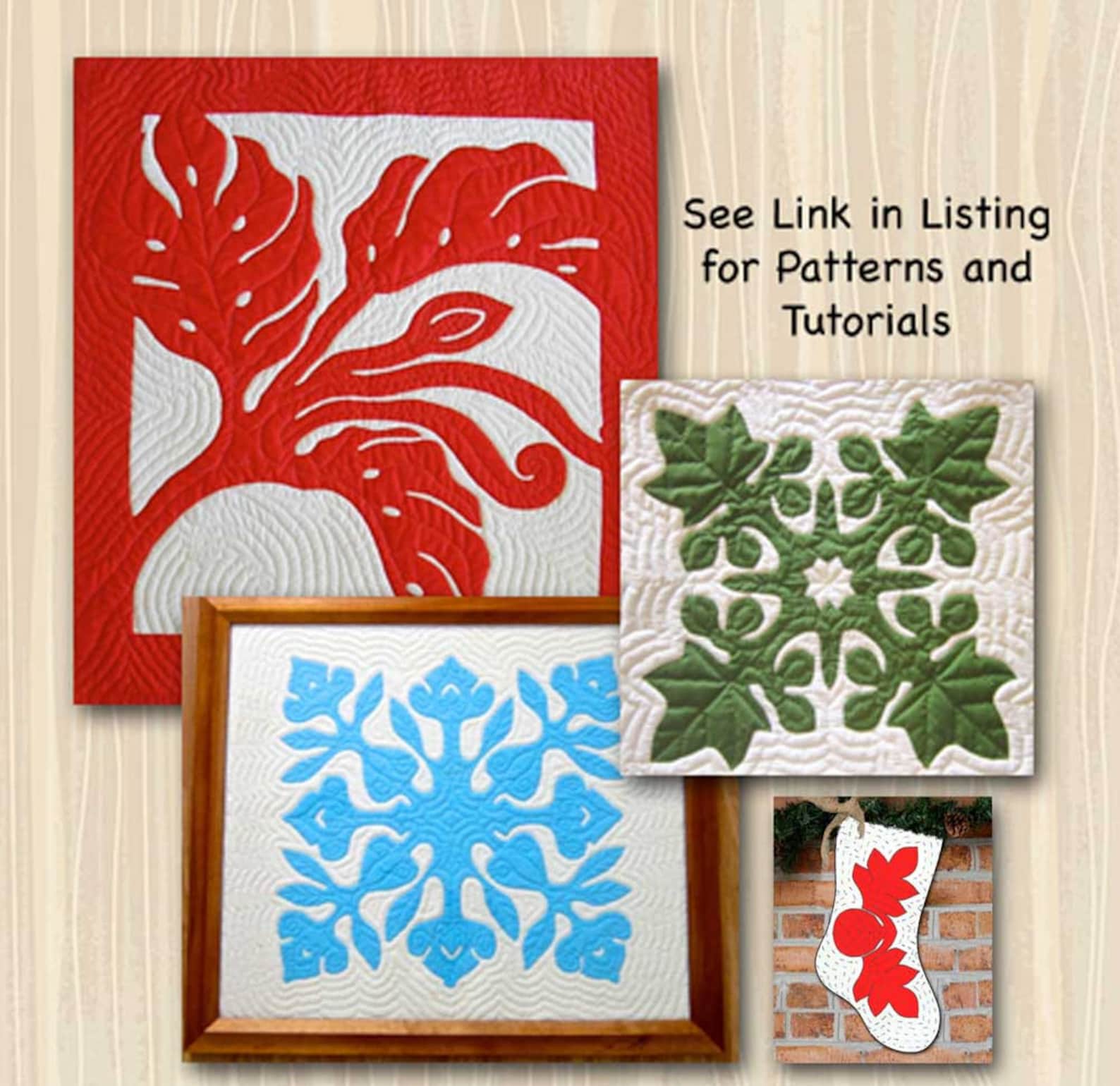 Hawaiian Quilt Block ulu Breadfruit Pattern and Etsy