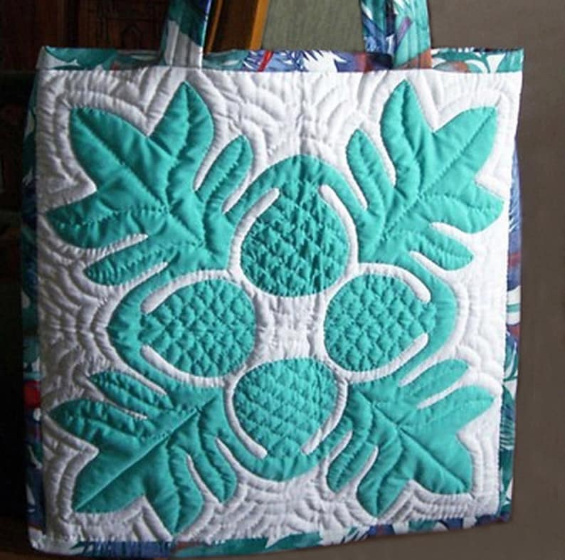 Hawaiian Quilt Block ulu Breadfruit Pattern and Etsy UK