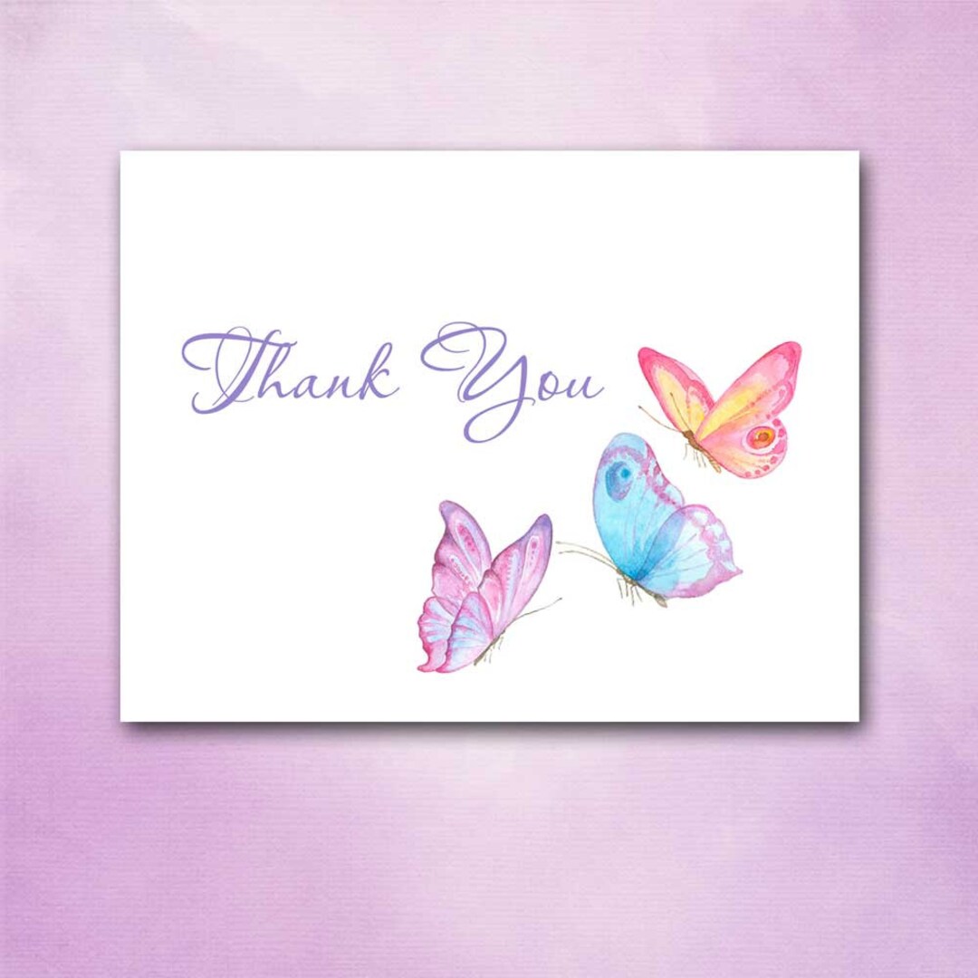 Butterfly Thank You Card - Catherine Pooler Designs