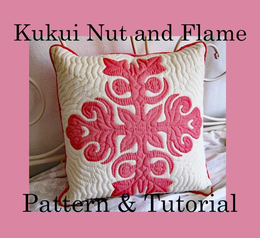 Kukui Nut Hawaiian Quilt Block Pattern: Candlenut Applique (PDF Pattern ...