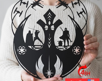 Star Wars Rebel Alliance Metal Wall Art, Mandalorian & Sith Decor,Star Wars  Fan Art,Geek Home Wall Decor,Star Wars Fans Gift,Game Room Sign