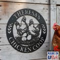 Custom Chicken Coop Metal Sign, Personalized Hen & Egg Farm Decor,  Chicken Coop Wall Decor, Farmhouse Poultry Wall Art, Farm Hanging Sign