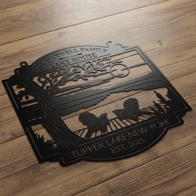 Personalized Lake House Metal Sign: Custom Outdoor Decor, Lake House ...