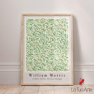 William Morris Willow Bough Green Vintage Wall Art, William Morris Wall Art, Botanical Wall Art, Floral Vintage Poster, Aesthetic Wall Art