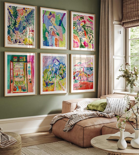 Henri Matisse Print Set: Colorful Modern Art Gallery Wall Decor